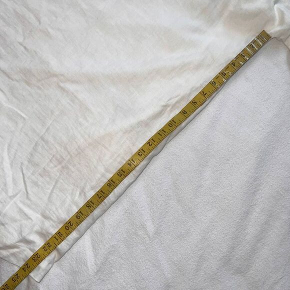 Elie Tahari White Lace Trim Short Sleeved/Collar Linen Lined Shirt Dress NWT-M - Picture 8 of 13